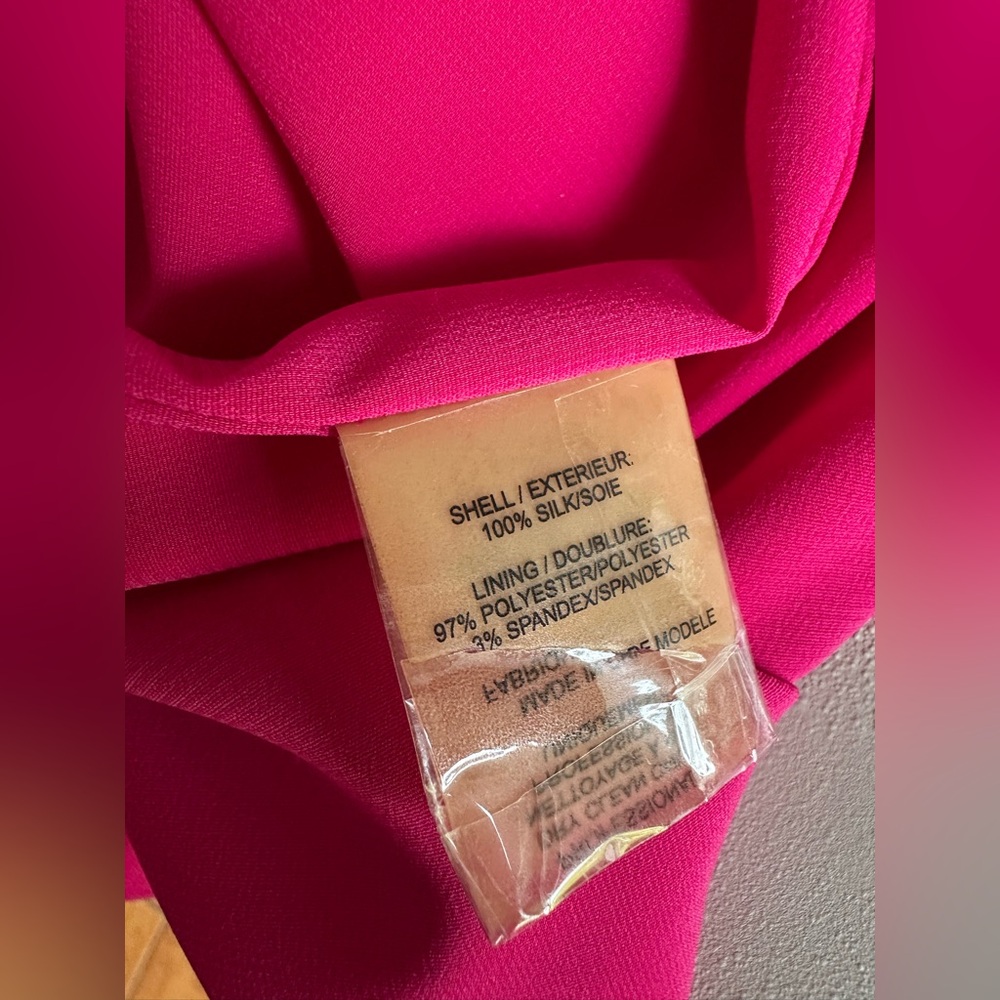 Alice + Olivia Pink Puff Sleeve Boxy Blouse - Picture 9 of 14